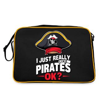 Pirate Pirate Carnaval Halloween - Sac Retro - noir/or - Dos