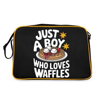 Waffles Breakfast Sweets - Retro Bag - black/gold - Back
