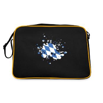 Drapeau de la Bavière - Sac Retro - noir/or - Dos