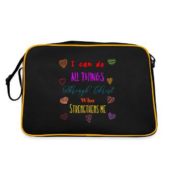 Jésus Jésus Jésus chrétien chrétien chrétien chrétien - Sac Retro - noir/or - Dos