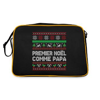 Premier Noël Comme Papa - Sac Retro - noir/or - Dos