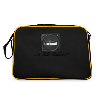 La bille bordel BAS NOIR - Sac Retro - noir/or - Dos