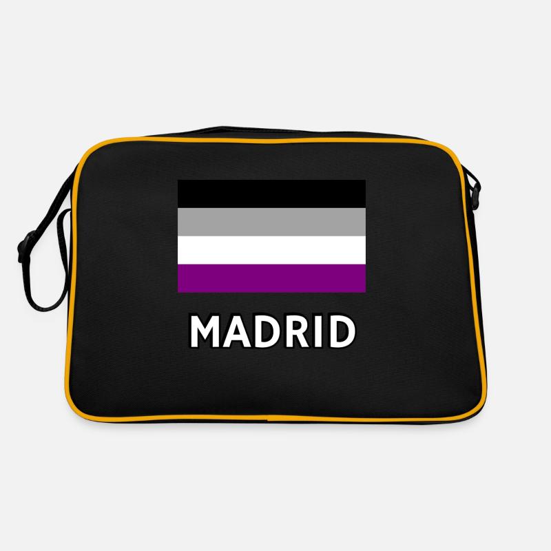 Asexuality Pride Flag Madrid Retro Bag