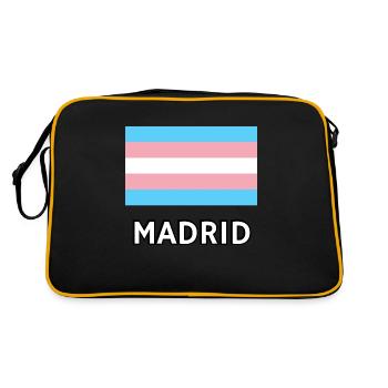 Trans Pride Flag Madrid - Retro Bag - black/gold - Back