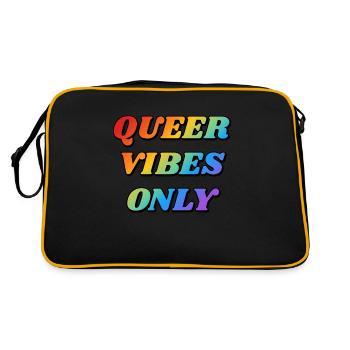 Queer Vibes Seulement les couleurs arc-en-ciel - Sac Retro - noir/or - Dos
