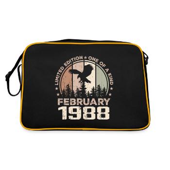 Incomparable depuis février 1988, 36e Anniversaire - Sac Retro - noir/or - Dos