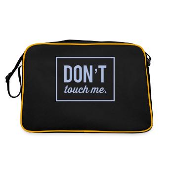 DON´T TOUCH ME. Cool & New T-Shirt. MAXIMUM DESIGN - Retro Bag - black/gold - Back