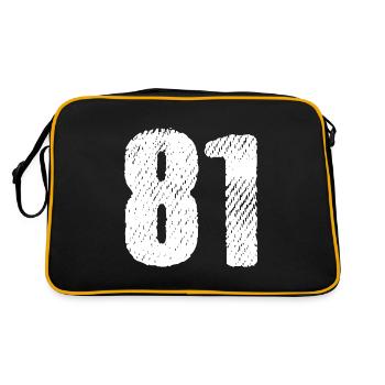 81 number jersey - Retro Bag - black/gold - Back