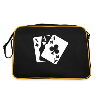 Cartes à jouer - Sac Retro - noir/or - Dos