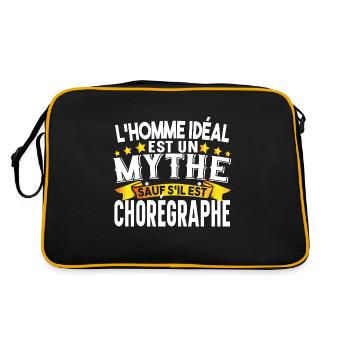 Chorégraphe Homme Chorégraphie Danseur Danser - Sac Retro - noir/or - Dos