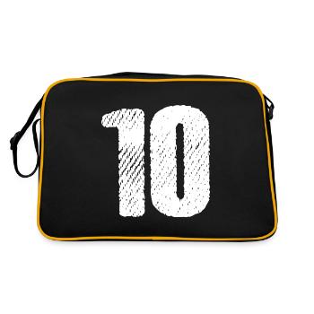Maillot à 10 chiffres - Sac Retro - noir/or - Dos