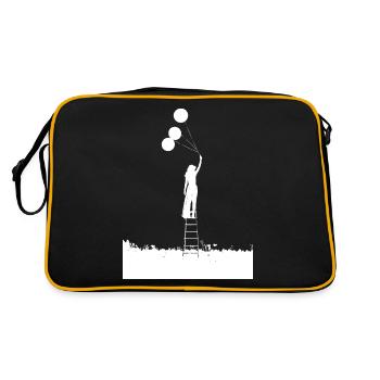 Échelle fille ballon - Sac Retro - noir/or - Dos
