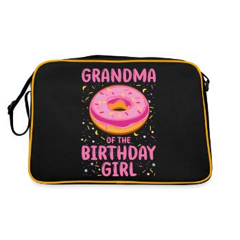 Grand-mère de la fille d’anniversaire - Sac Retro - noir/or - Dos
