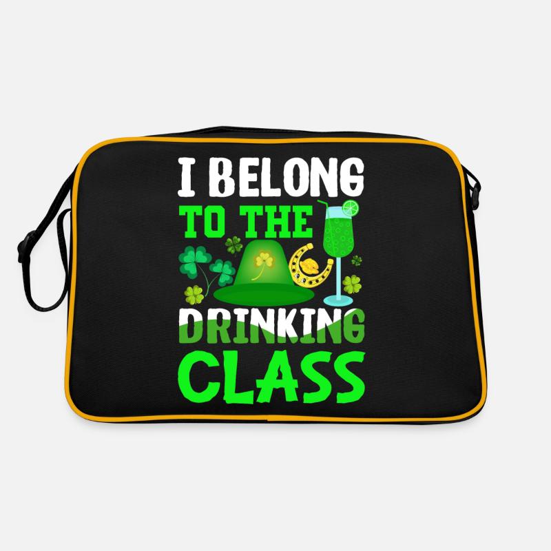 St Paddy’s St Patricksday St Patrick Day - Sac Retro - noir/or