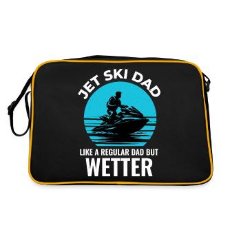 Jet ski pour les papas qui aiment s’amuser - Sac Retro - noir/or - Dos
