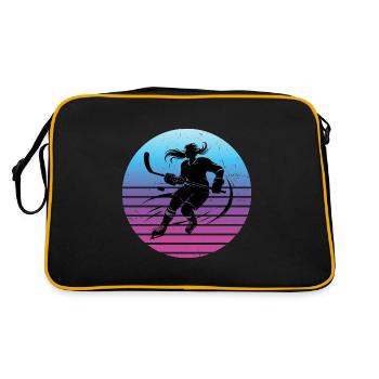 Hockey sur glace Joueurs de hockey sur glace Joueurs de hockey sur glace - Sac Retro - noir/or - Dos