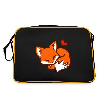 Cute Fox / Cute Fox - Retro Bag - black/gold - Back