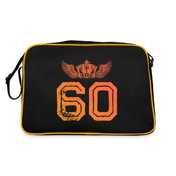 60 Number crown - Retro Bag - black/gold - Back