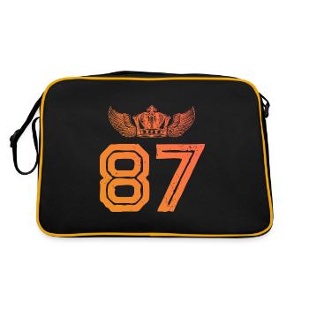 87 Couronne numérique - Sac Retro - noir/or - Dos