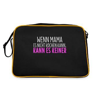 Chef TShirt Cooking Cook Culinary Art Gift - Retro Bag - black/gold - Back