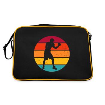 Boxe Boxe Femmes Boxe Hommes Boxeur - Sac Retro - noir/or - Dos