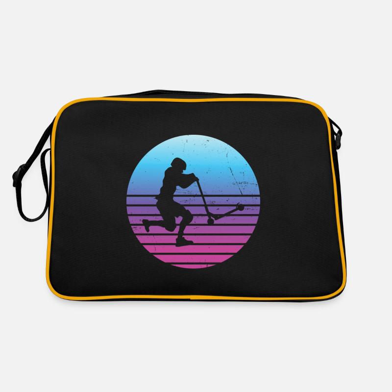 Scooter Stunt Stunt Roller Stuntscooter Scooter - Retro Bag - black/gold
