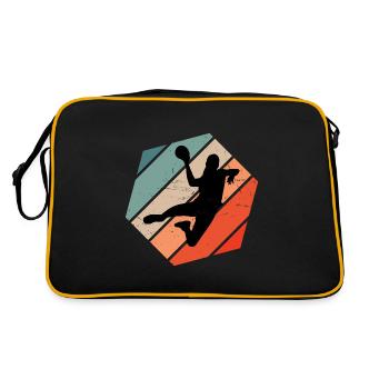 Handball Handball Handball Hommes - Sac Retro - noir/or - Dos