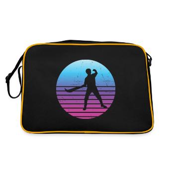 Jai Alai Pelote Basque Hommes Pelote Femmes - Sac Retro - noir/or - Dos