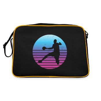 Handball Games Handball Women Men Handball - Retro Bag - black/gold - Back