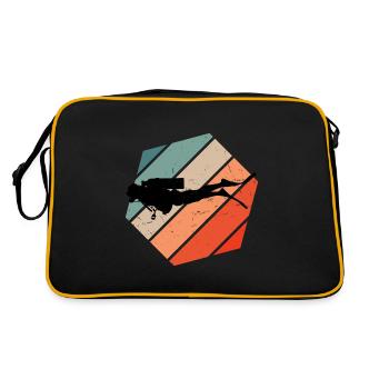 Free Dive Women Men's Diving Diver Diving - Retro Bag - black/gold - Back