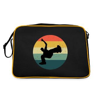 Damen Bgirl Break Dance Herren Breakdance - Retro Tasche - Schwarz/Gold - Hinten