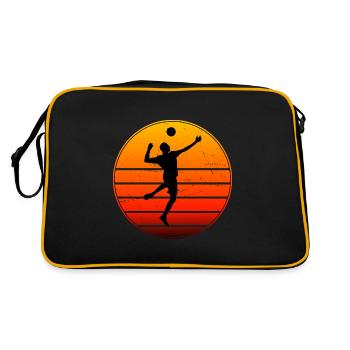 Fistball Player Men Fistball Women Fistball - Retro Bag - black/gold - Back