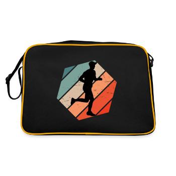 Course de fond féminine Jogging masculin - Sac Retro - noir/or - Dos