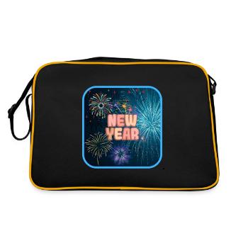 Bonne année ! - Sac Retro - noir/or - Dos