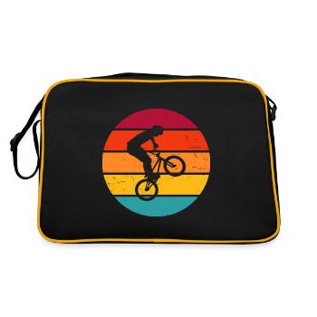 BMX vélo vélo cyclisme femmes hommes bmx garçons - Sac Retro - noir/or - Dos