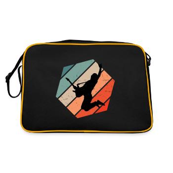 Electric Guitar Guitar Guitar Player - Retro Bag - black/gold - Back
