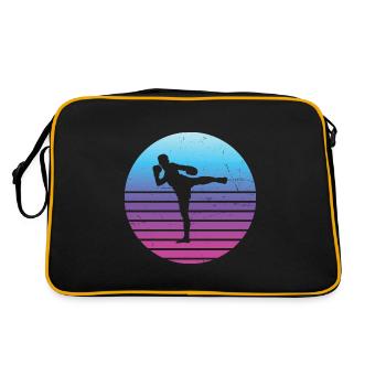 Men's Women Muay Thai Thai Boxing Thaiboxing - Retro Bag - black/gold - Back