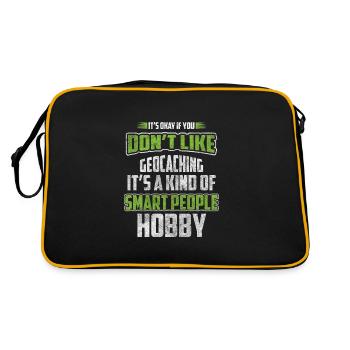 Geocacher Treasure Outdoor Nature - Retro Bag - black/gold - Back