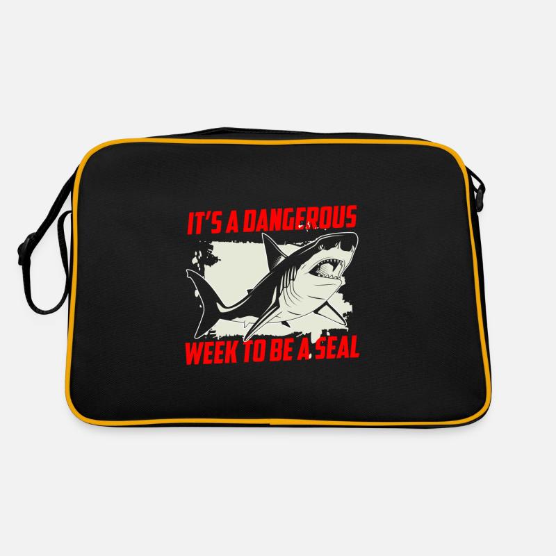 Great white shark Seafood Fish Predatory fish Retro Bag