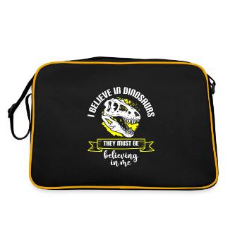 Dinosaure Dinosaure Herbivore - Sac Retro - noir/or - Dos