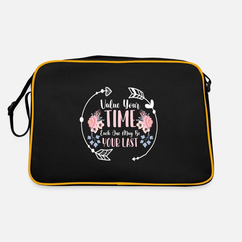 Clock Symbol Form Company Retro Bag