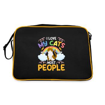 Maîtresse des yeux de chat - Sac Retro - noir/or - Dos