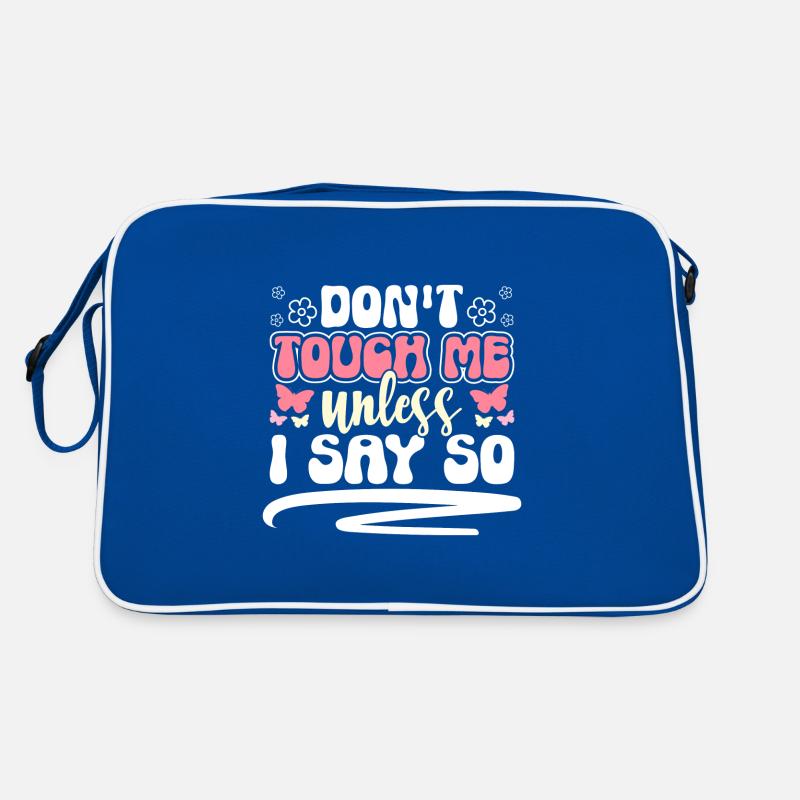 Just Look Funny Hands Off Antisocial Retro Bag