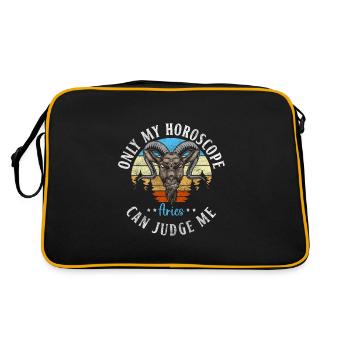 Zodiac Sign Stars Zodiac Pride - Sac Retro - noir/or - Dos