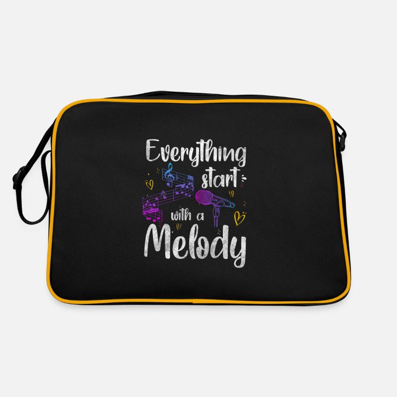 Music, Passion, Singing, Singing Retro Bag
