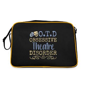 Bühne Schauspielerin Künstler - Retro Tasche - Schwarz/Gold - Hinten