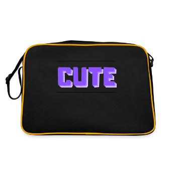 Cute - Retro Bag - black/gold - Back