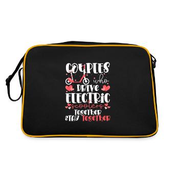 Scooter rider power battery - Retro Bag - black/gold - Back