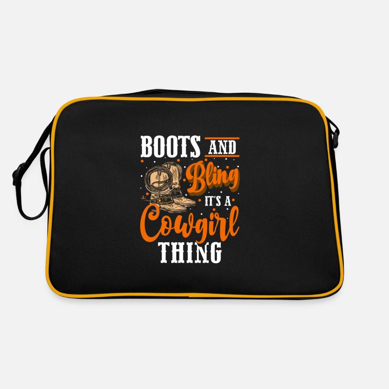 Western Wüste Pferd Rodeo Retro Tasche