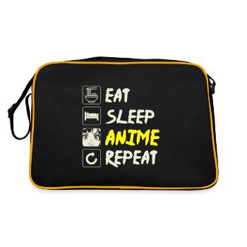 Anime Waifu - Retro Bag - black/gold - Back